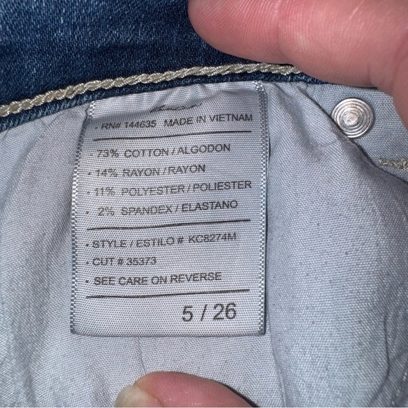 KanCan Blue Skinny Distressed Jeans - Picture 4 of 6